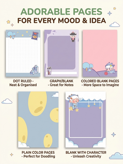 ForU Cute 3D Squishy Notebook For Stress Relief