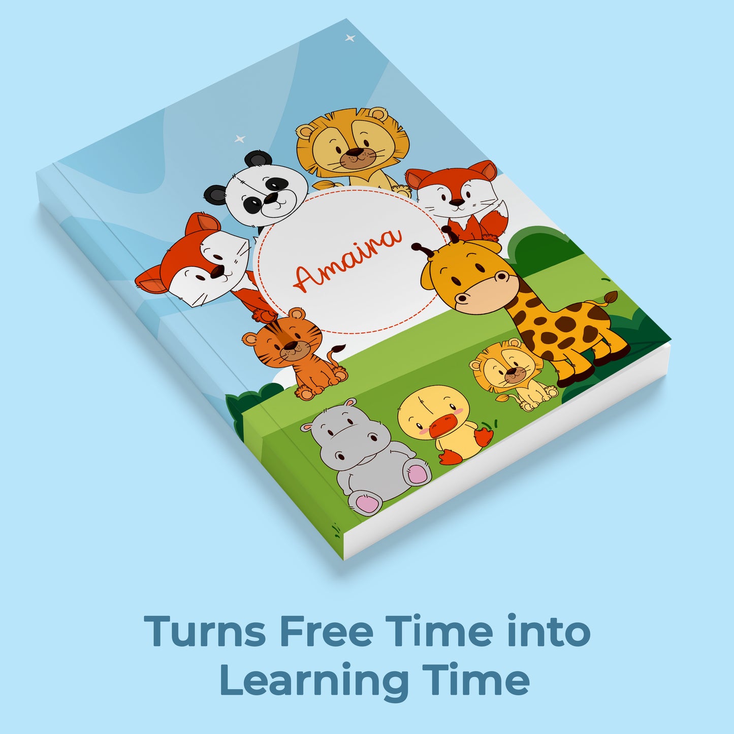 Personalized Kids Notebook Journal – Custom Name A5 Writing Book for School,Birthday Return Gifts & Creative Learning