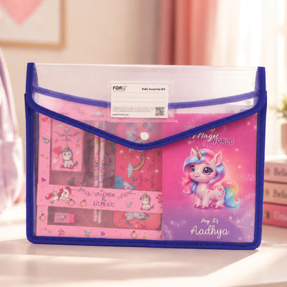 11 Pcs Unicorn Personalized Surprise Kit for Kids
