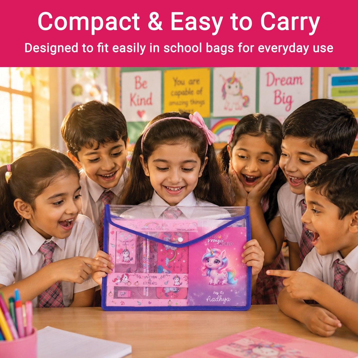 11 Pcs Unicorn Personalized Surprise Kit for Kids