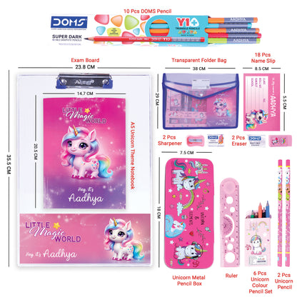 11 Pcs Unicorn Personalized Surprise Kit for Kids