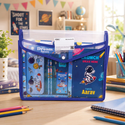11 Pcs Personalized Space Explorer Stationery Kit for Kids
