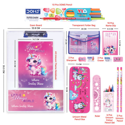 Unicorn Theme Stationery Kit for Kids