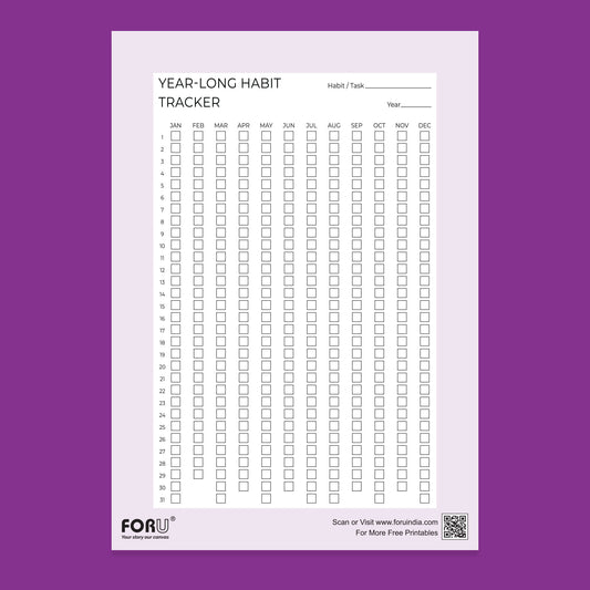 habit tracker template free download pdf