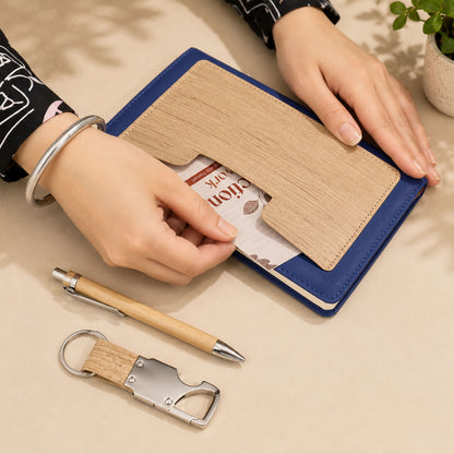 Customizable 3-in-1  Premium Writing Gift Hamper - Blue