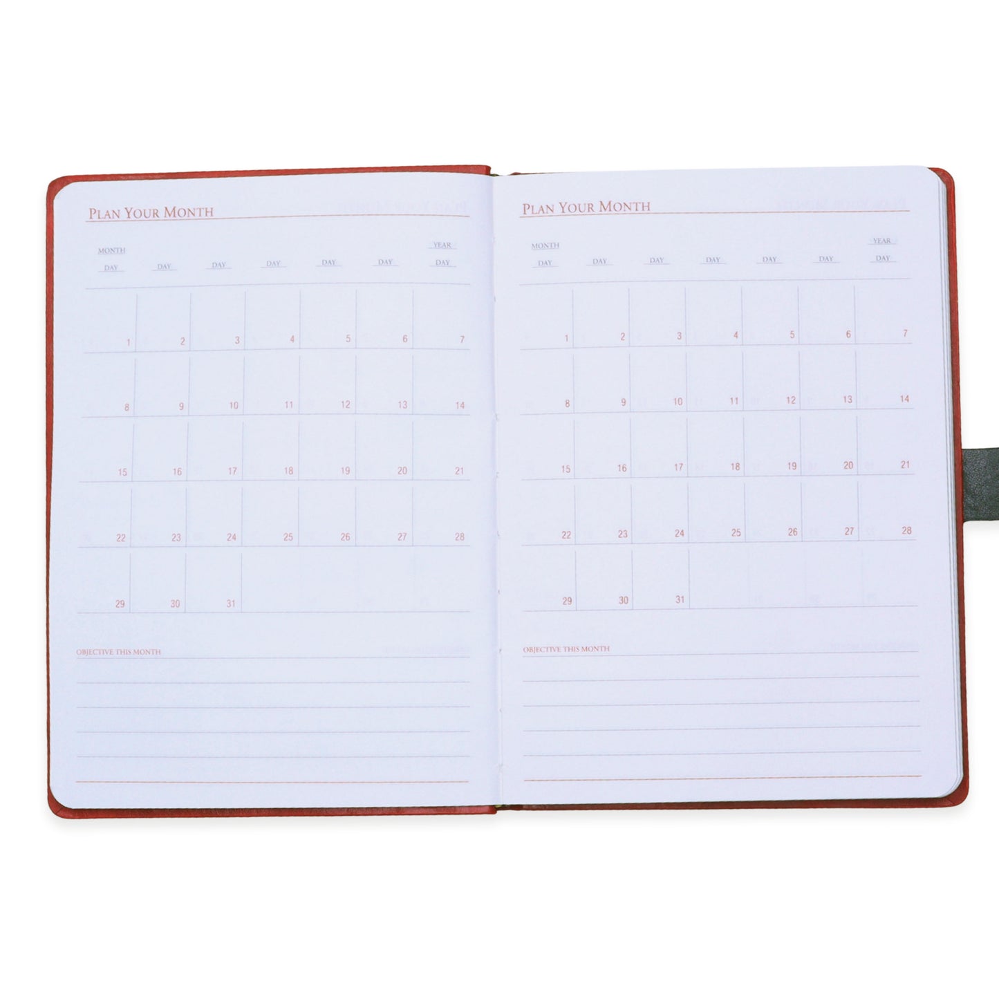 FOR U Crysia A5 Notebook with Pen Holder & Metal Lock