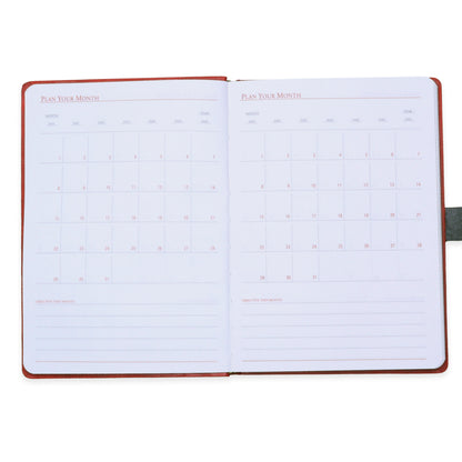 FOR U Crysia A5 Notebook with Pen Holder & Metal Lock