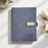 FOR U Elano A5 Zipper Pocket Blank Journal - Grey