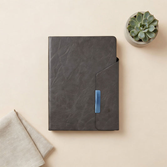 FOR U Fenzor A5 Customizable Journal with Magnetic Lock - Grey