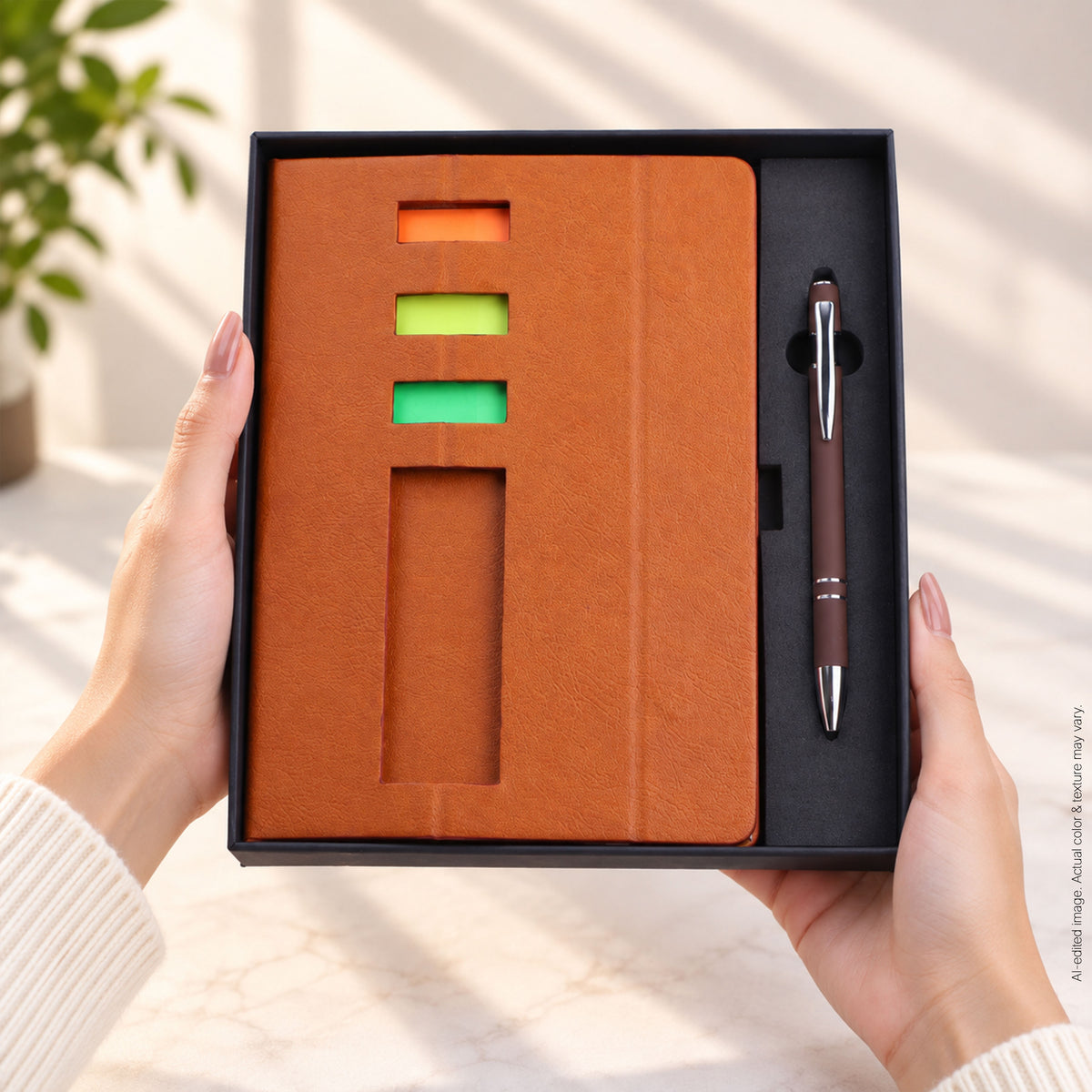 2 In 1 Combo Gift Set A5 Notebook Diary With Sticky Notes and Pen
