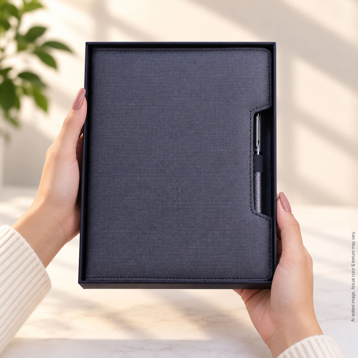A5 Grey Notebook with Tip Pen | 2 in 1 Gift Set | Premium Corporate Gift