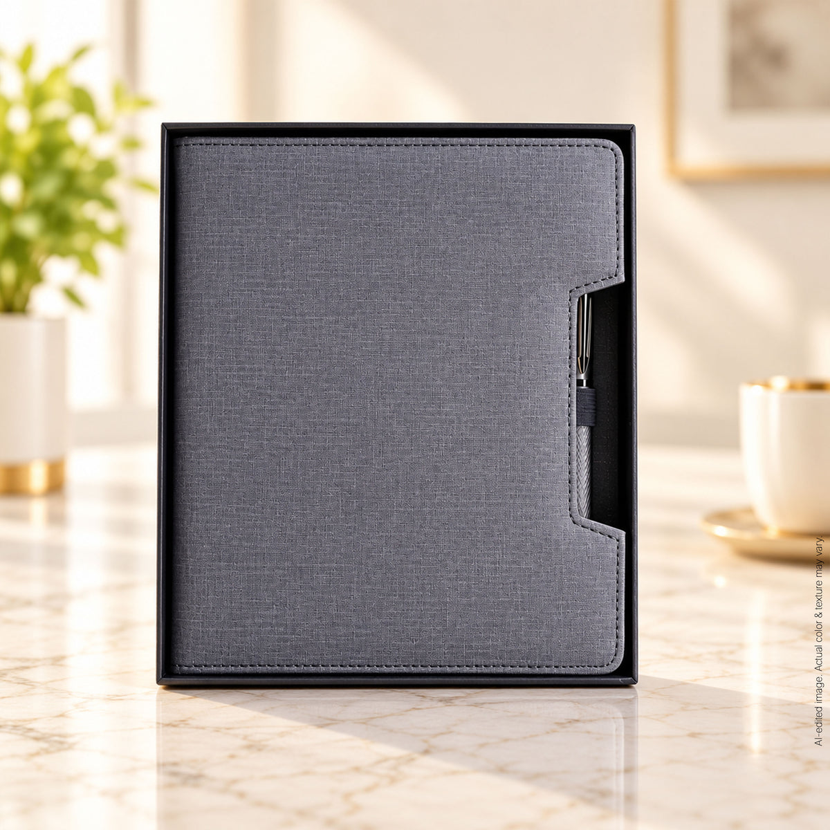 A5 Grey Notebook with Tip Pen | 2 in 1 Gift Set | Premium Corporate Gift