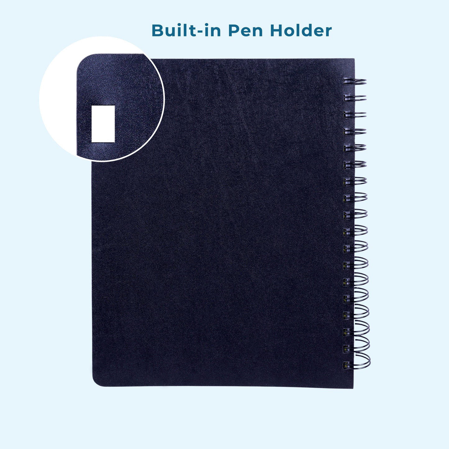 5 Subject B5 Notebook Ruled – 300 Pages Spiral Notebook with Dividers & Pen Holder