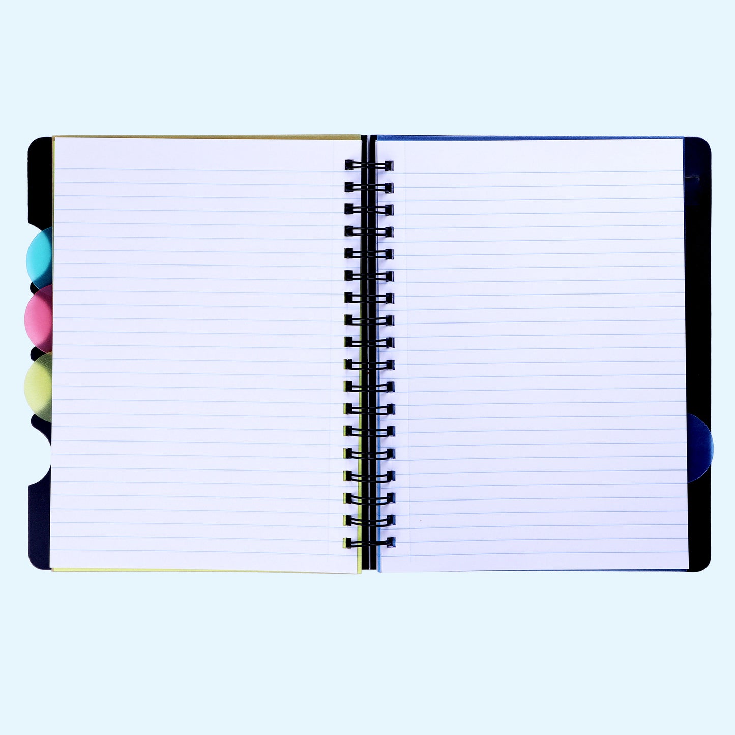 5 Subject B5 Notebook Ruled – 300 Pages Spiral Notebook with Dividers & Pen Holder