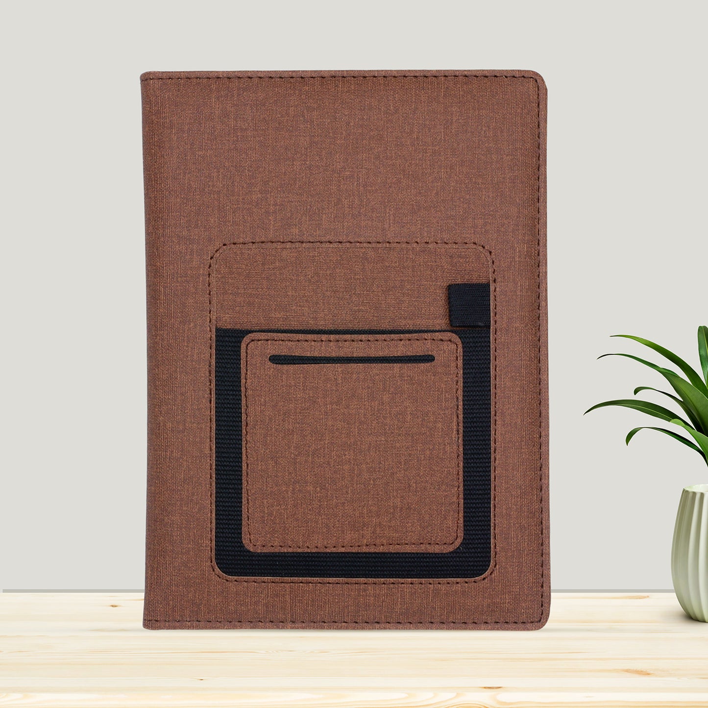 ForU Phoenix A5 Notebook Diary With Mobile & Pen Holder, Stylish Pocket