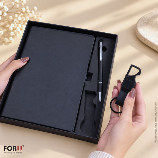 3 in 1 Gift Set | A5 Notebook, Stylus Pen, & Keychain