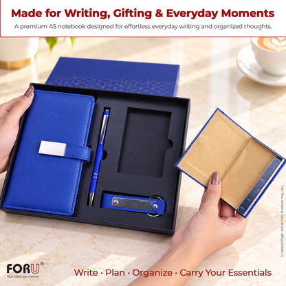 FORU Officer 4-in-1 Corporate Gift Hamper Kit 2027 -Blue