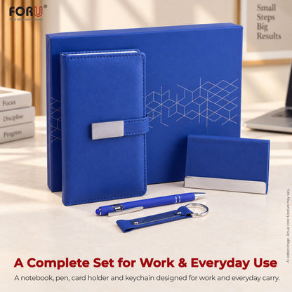 FORU Officer 4-in-1 Corporate Gift Hamper Kit 2027 -Blue