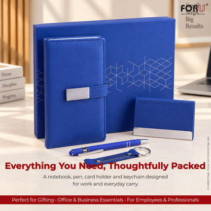 FORU Officer 4-in-1 Corporate Gift Hamper Kit 2027 -Blue