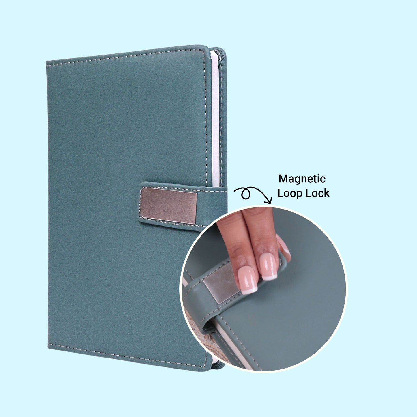 Mirage A5 Undated Customizable Journal with Magnetic Lock