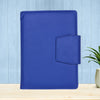 FOR U Zyric A5 Refillable Blank Journal - Card Holder, Magnetic Flap - Blue