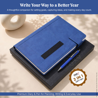 FOR U 2027 Diary Gift Set | Professional Diary & Pen Gift Box
