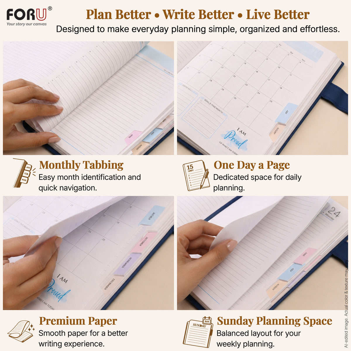 FOR U 2027 Diary Gift Set | Professional Diary & Pen Gift Box