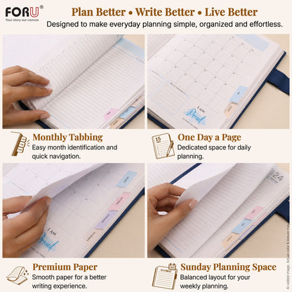 FOR U 2027 Diary Gift Set | Professional Diary & Pen Gift Box