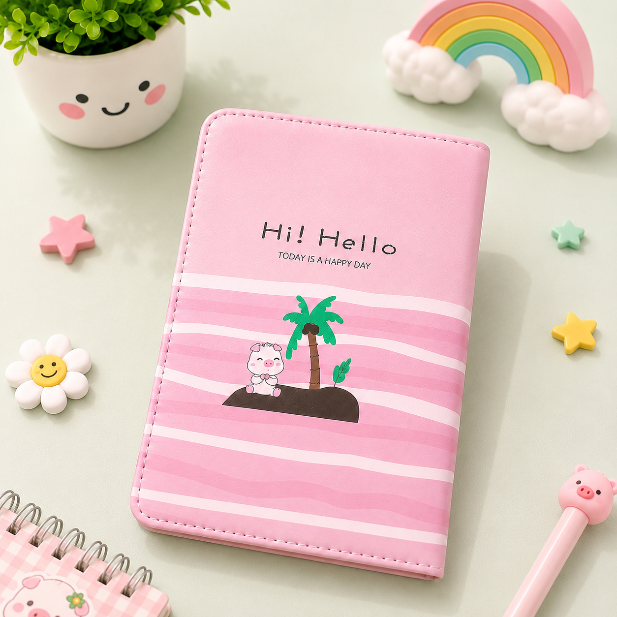 Cute Pig 3D Squishy Diary for Girls & Kids