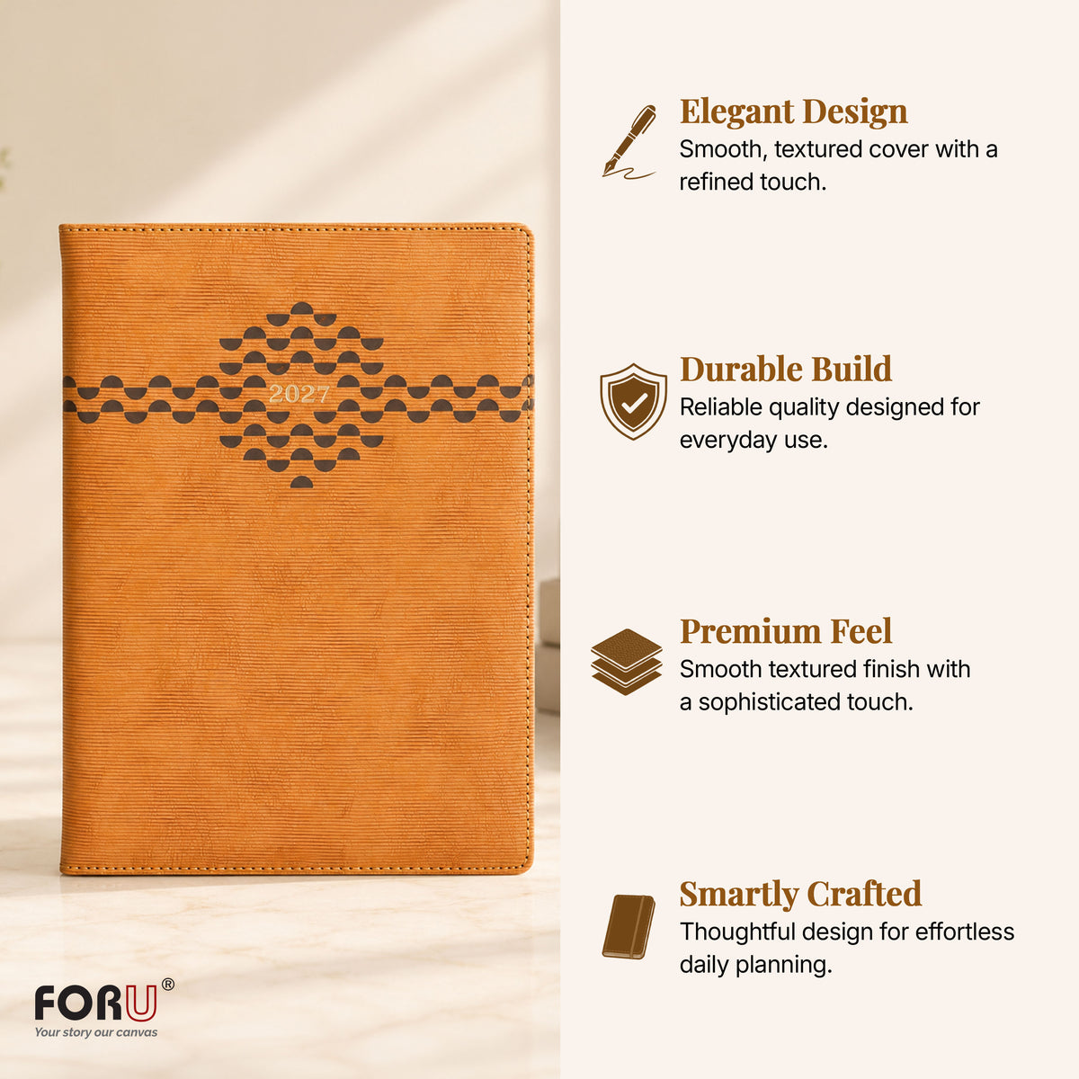 FOR U Reset 2027 Diary  | Premium Office Stationery Gift
