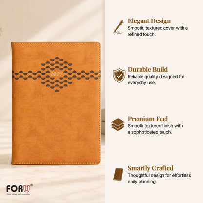 FOR U Reset 2027 Diary  | Premium Office Stationery Gift