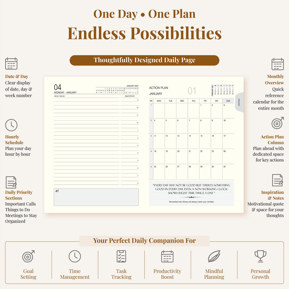 FOR U Reset 2027 Diary  | Premium Office Stationery Gift