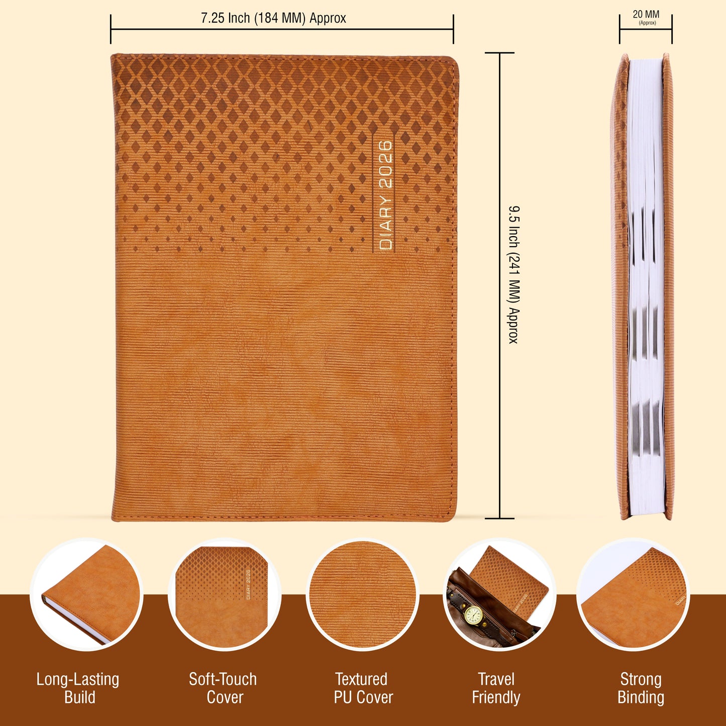 2026 Prime B5 Dated Planner Office Diary | 352 Pages