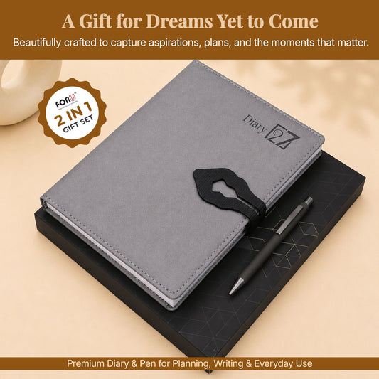FOR U Refined 2026 B5 Dated Diary | Office Stationery Diary with Magnetic Lock