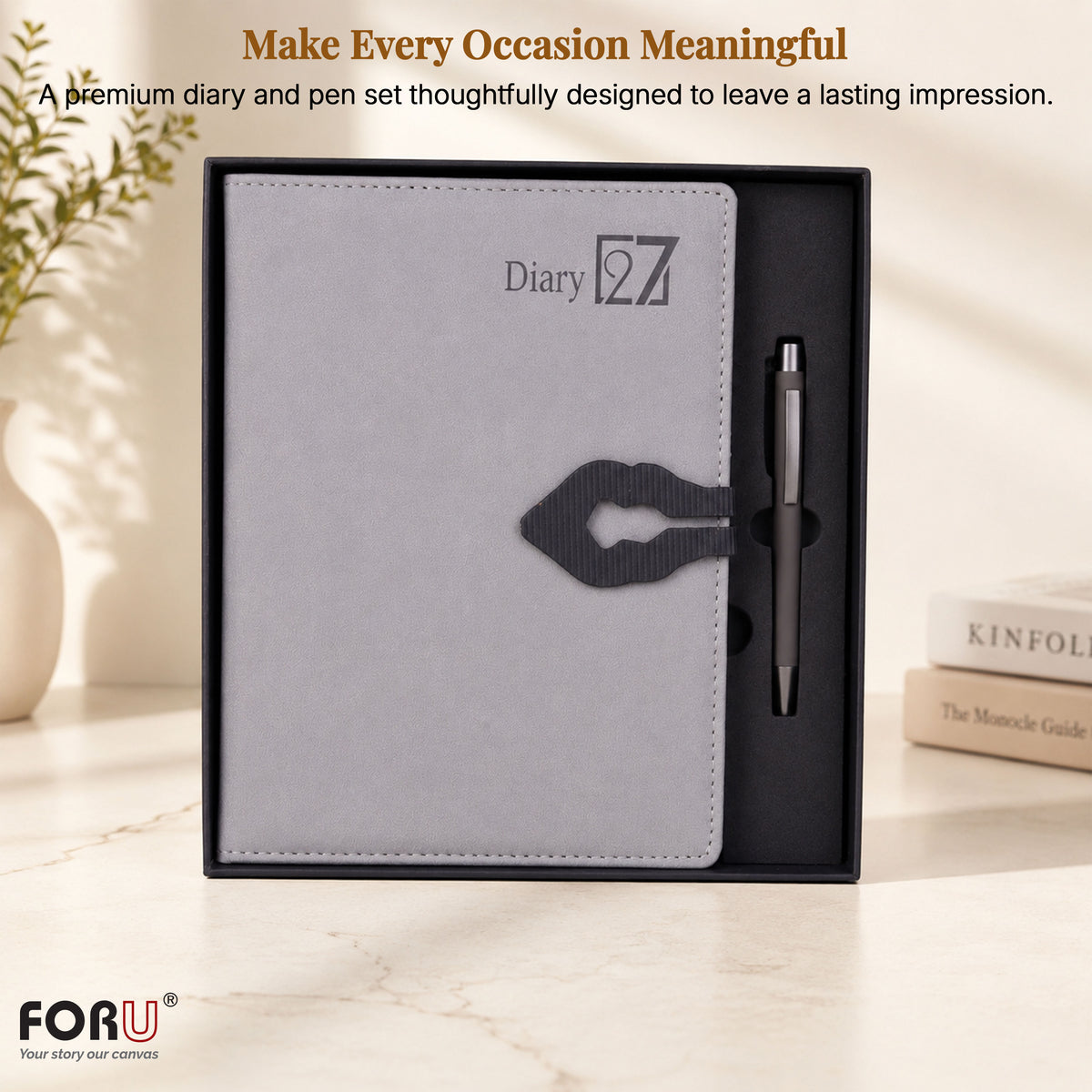 FOR U Lumina 2027 B5 Dated Diary | Office Stationery Diary with Magnetic Lock