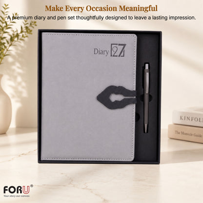 FOR U Lumina 2027 B5 Dated Diary | Office Stationery Diary with Magnetic Lock