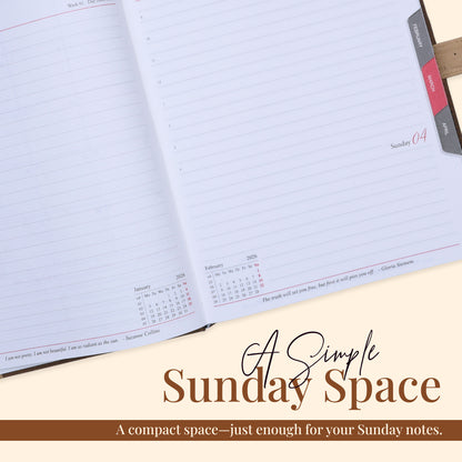 FOR U Starrer 2026 B5 Office Stationery Diary with Magnetic Metal Clasp