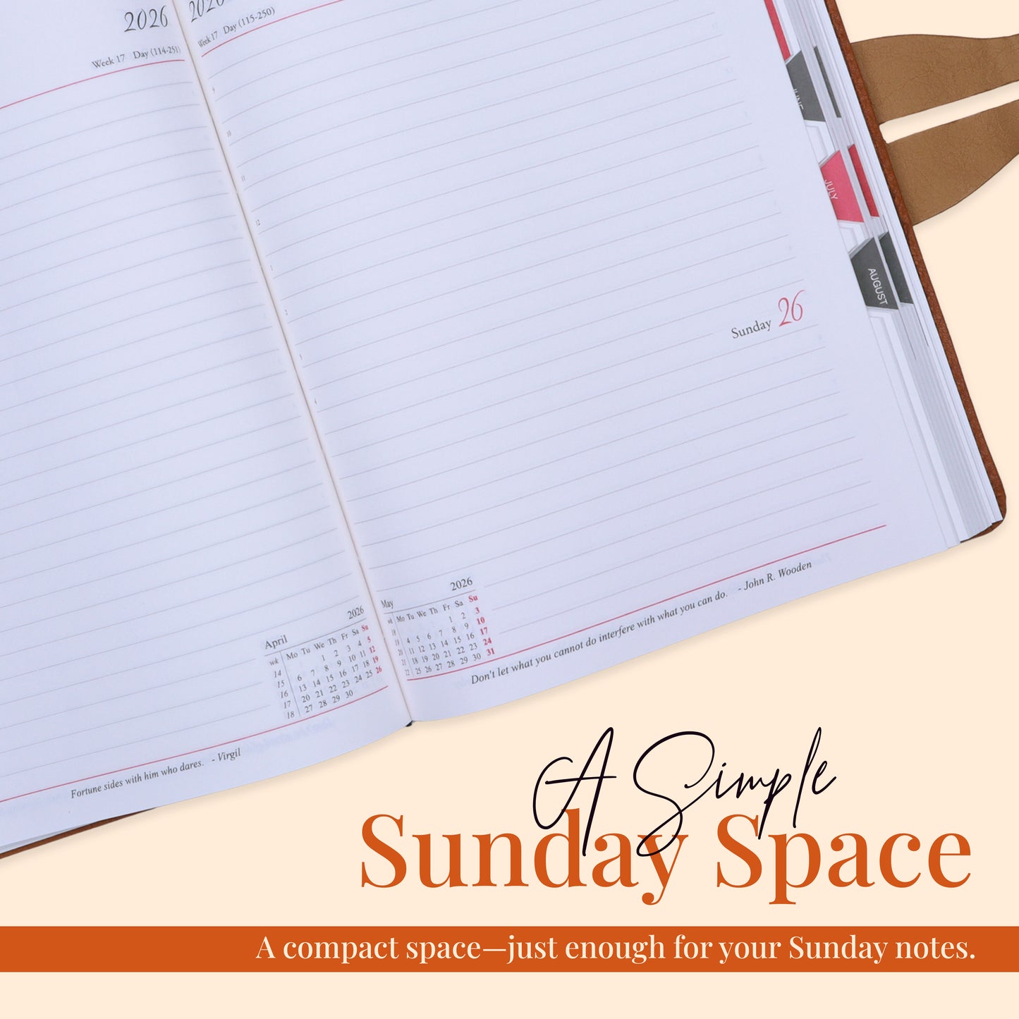 FOR U Beauty 2026 Dated Diary | Office Stationery Diary with Magnetic Lock