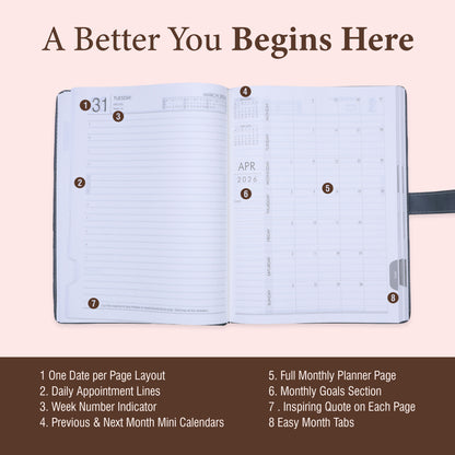 FOR U Marvel 2026 B5 Dated Diary with Stationery Loop