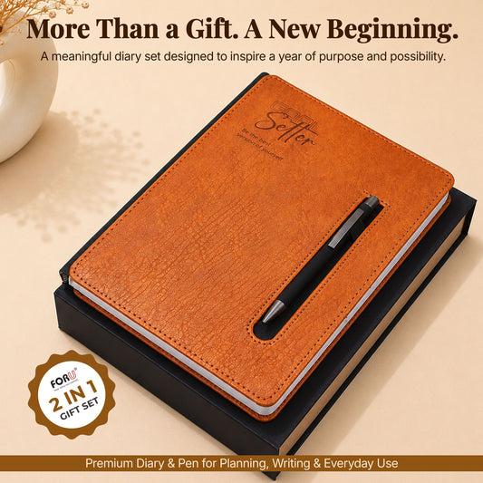 FOR U Haven 2026 B5 Dated Diary with Pen Holder | Office Stationery