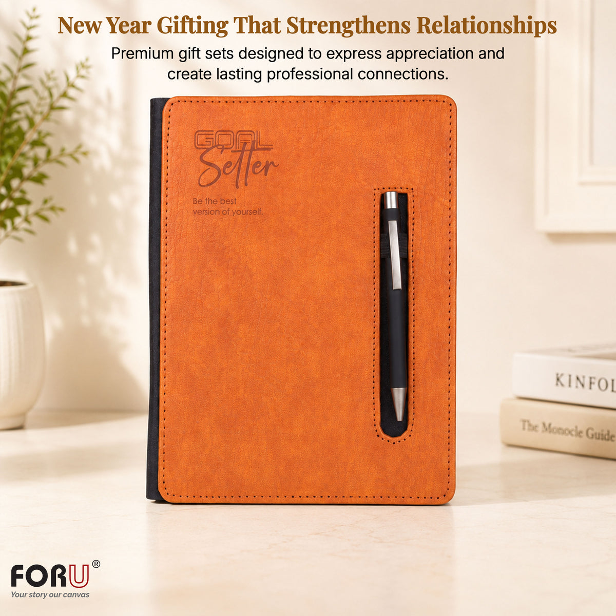 FOR U Haven 2026 B5 Dated Diary with Pen Holder | Office Stationery
