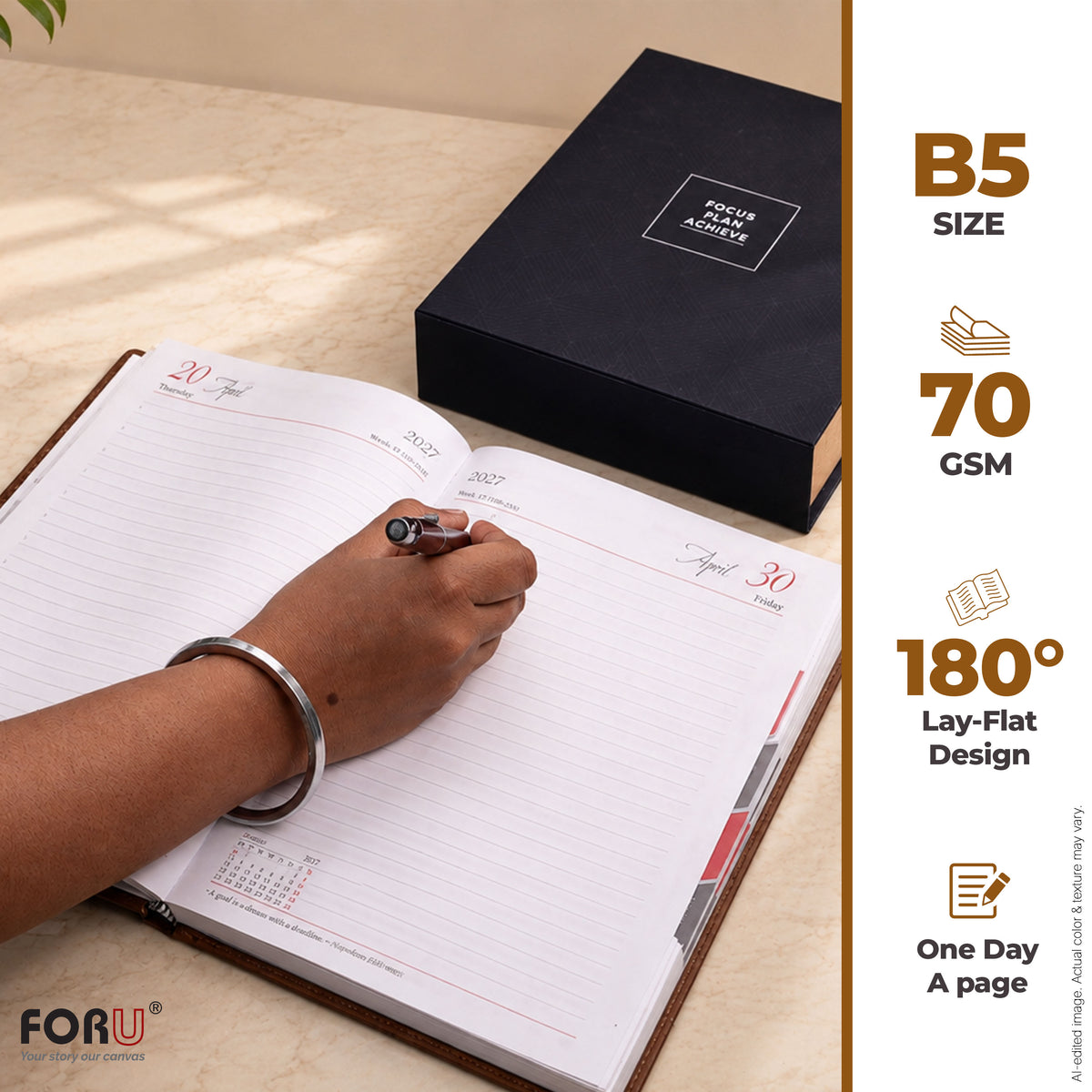 FOR U Marvel 2027 B5 Dated Diary with Stationery Loop
