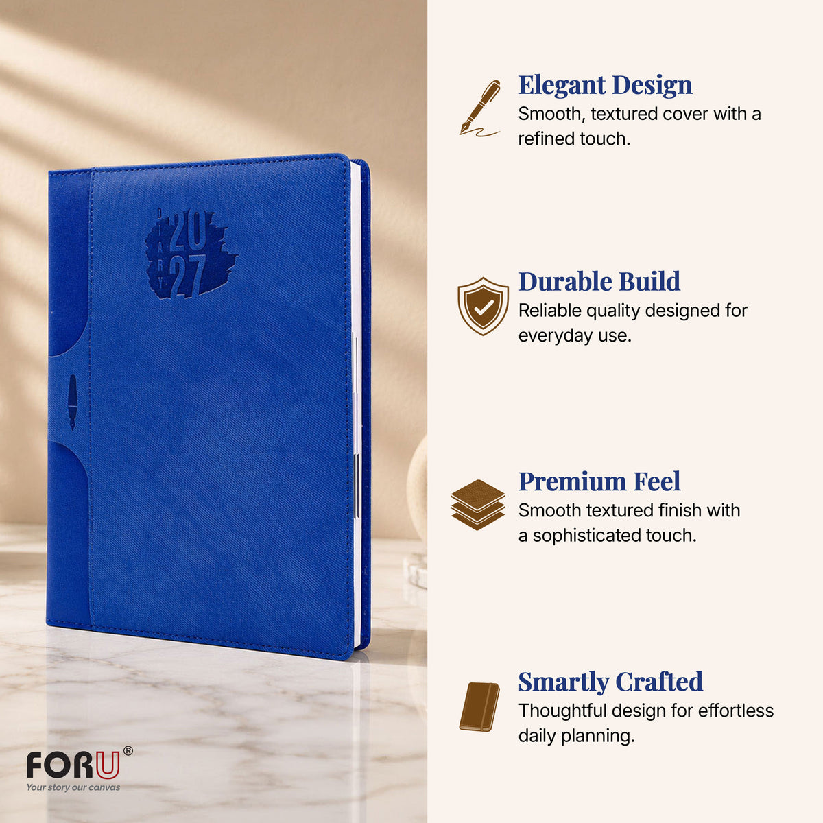 FOR U Beauty 2027 Dated Diary | Office Stationery Diary
