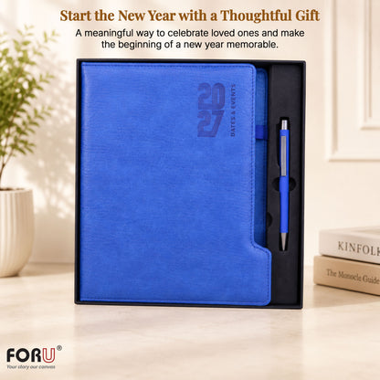 FOR U Impeccable 2027 B5 Dated Diary with Pen