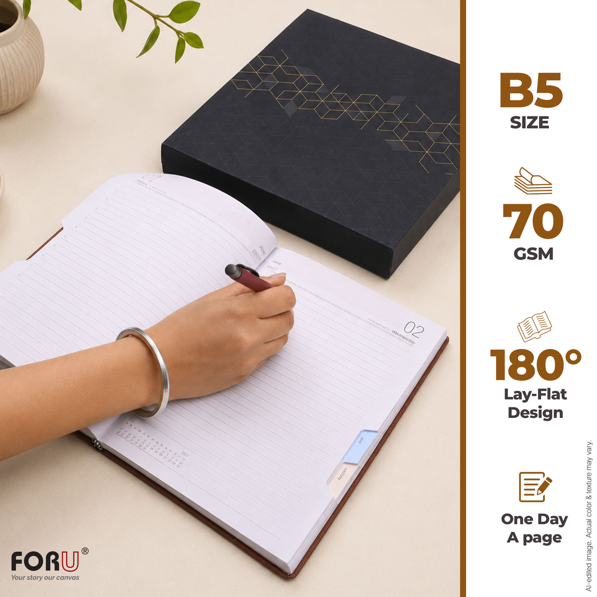 FOR U Awesome 2026 B5 Dated Diary | Office Stationery Daily Planner