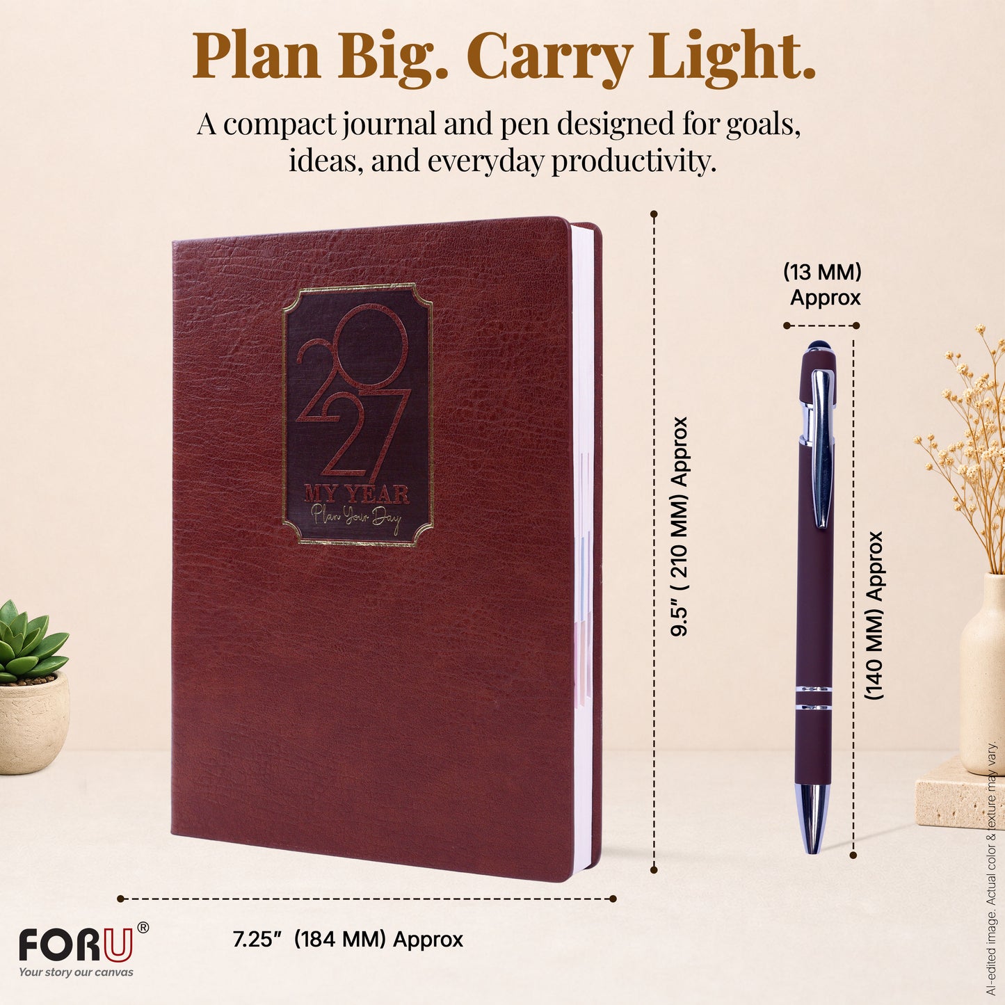 FOR U Awesome 2026 B5 Dated Diary | Office Stationery Daily Planner