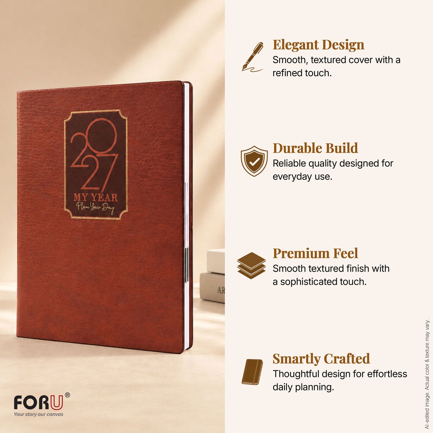FOR U Awesome 2026 B5 Dated Diary | Office Stationery Daily Planner