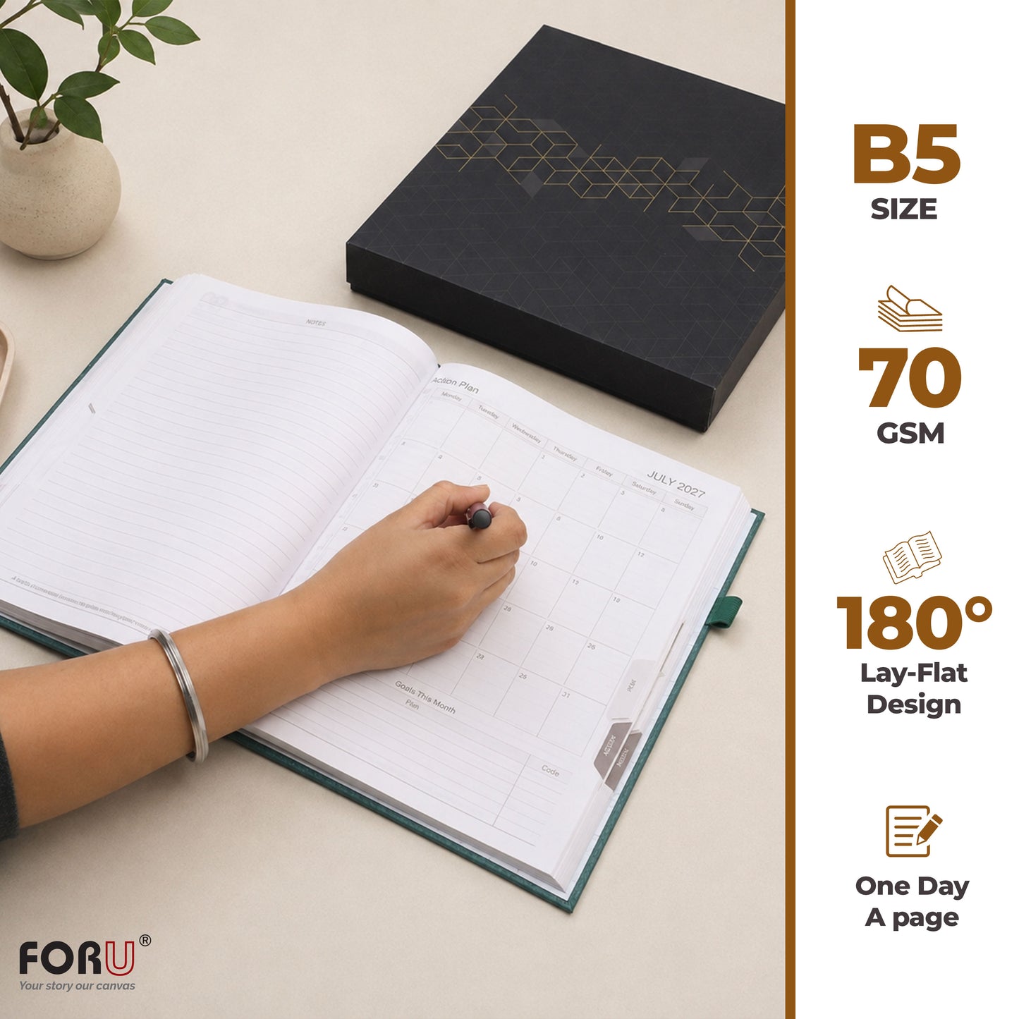 2026 Stylish B5 Dated Office Planner Diary