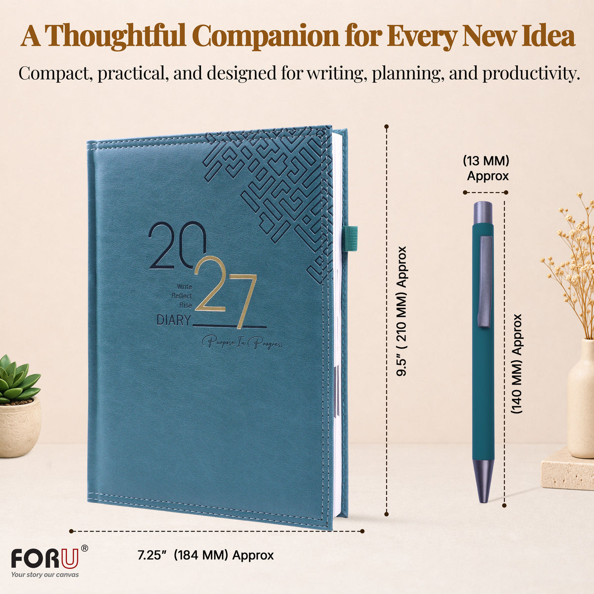 2026 Stylish B5 Dated Office Planner Diary