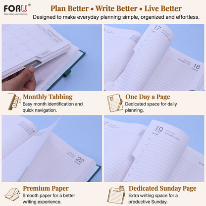 2026 Stylish B5 Dated Office Planner Diary